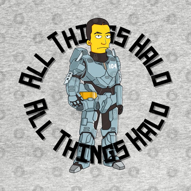 Halo x Simpsons Fred-104 by All Things Halo